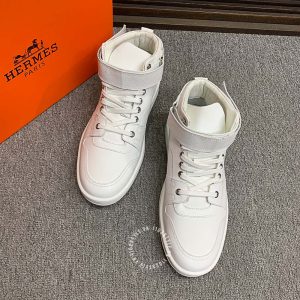 Giày nam Hermes sneaker boot màu trắng cao cấp hàng hiệu - Hình ảnh 2