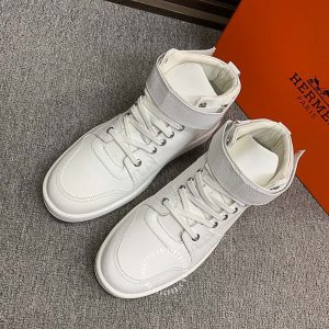 Giày nam Hermes sneaker boot màu trắng cao cấp hàng hiệu - Hình ảnh 3