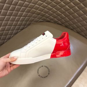 Giày thể thao Dolce & Gabbana màu trắng phối đỏ super fake 1:1 - Hình ảnh 8