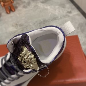 Giày sneaker boot Versace nam màu trắng phối xanh super fake 1:1 - Ảnh 9