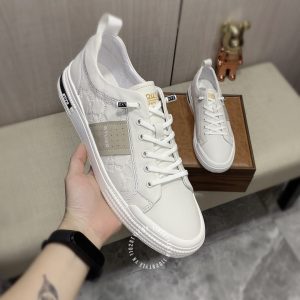 Giày nam Versace thể thao màu trắng họa tiết replica 1:1 - Ảnh 5