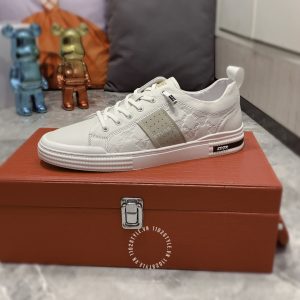 Giày nam Versace thể thao màu trắng họa tiết replica 1:1 - Ảnh 8