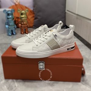 Giày nam Versace thể thao màu trắng họa tiết replica 1:1 - Ảnh 4