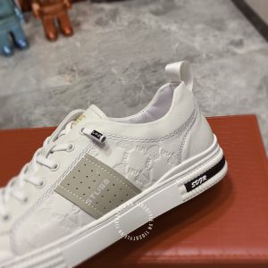 Giày nam Versace thể thao màu trắng họa tiết replica 1:1 - Ảnh 9