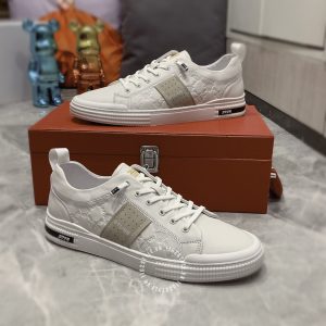 Giày nam Versace thể thao màu trắng họa tiết replica 1:1 - Ảnh 3