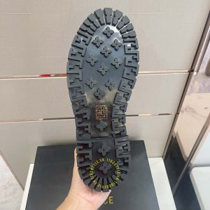 Boot Versace nam hàng hiệu màu đen logo nổi bật cao cấp - Ảnh 9