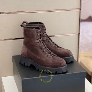 Boot Versace nam hàng hiệu màu nâu replica 1:1 chính hãng - Ảnh 3