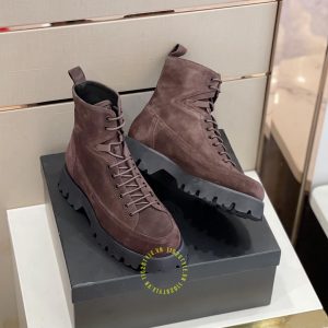 Boot Versace nam hàng hiệu màu nâu replica 1:1 chính hãng - Ảnh 2