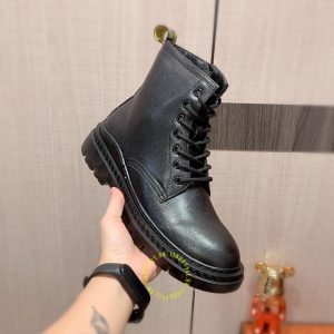 Boot Versace nam da bò xịn màu đen replica 1:1 chính hãng - Ảnh 7