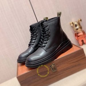 Boot Versace nam da bò xịn màu đen replica 1:1 chính hãng - Ảnh 3