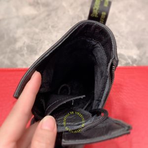 Boot Versace nam da bò xịn màu đen replica 1:1 chính hãng - Ảnh 8