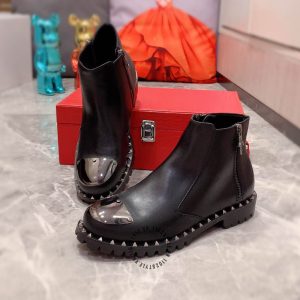 Giày Versace nam cao cấp màu đen mũi kim loại super fake 1:1 - Ảnh 2