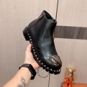 Giày Versace nam cao cấp màu đen mũi kim loại super fake 1:1 - Ảnh 7