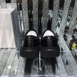 Giày slipon Versace nam màu đen bóng logo kim loại fake 1:1 - Hình ảnh 9