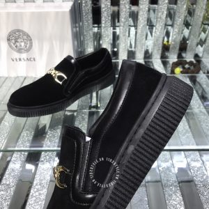Giày slipon Versace nam màu đen da lộn cao cấp - Hình ảnh 7