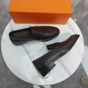 Giày lười Hermes nam da xịn hàng hiệu siêu cấp - Hình ảnh 4