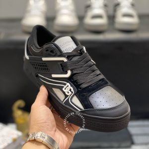 Giày nam Dolce & Gabbana màu đen viền trắng da xịn - Ảnh 7
