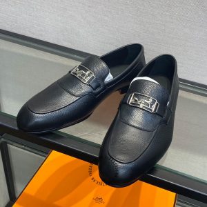 Giày Loafer Hermes nam da sần phiên bản hàng hiệu giá ưu đãi - Hình ảnh 4