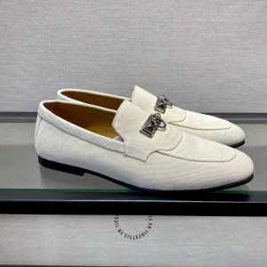 Giày lười Hermes logo cao cấp phiên bản hàng hiệu Like Auth - Hình ảnh 3