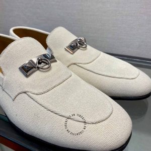 Giày lười Hermes logo cao cấp phiên bản hàng hiệu Like Auth - Hình ảnh 7