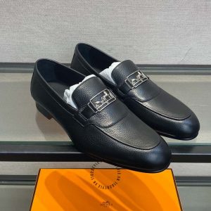 Giày Loafer Hermes nam da sần phiên bản hàng hiệu giá ưu đãi - Hình ảnh 2