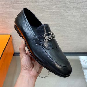 Giày Loafer Hermes nam logo cao cấp phiên bản hàng hiệu - Hình ảnh 5
