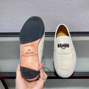 Giày lười Hermes logo cao cấp phiên bản hàng hiệu Like Auth - Hình ảnh 9