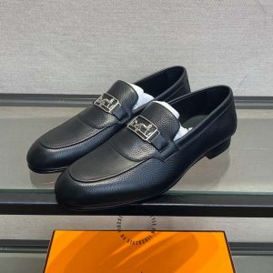 Giày Loafer Hermes nam da sần phiên bản hàng hiệu giá ưu đãi - Hình ảnh 3