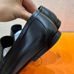 Giày Loafer Hermes nam logo cao cấp phiên bản hàng hiệu - Hình ảnh 8