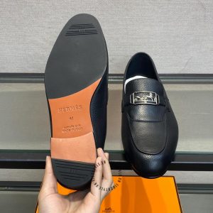 Giày Loafer Hermes nam da sần phiên bản hàng hiệu giá ưu đãi - Hình ảnh 9