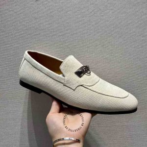 Giày lười Hermes logo cao cấp phiên bản hàng hiệu Like Auth - Hình ảnh 6