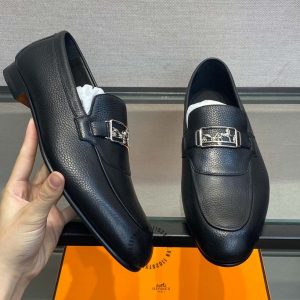 Giày Loafer Hermes nam da sần phiên bản hàng hiệu giá ưu đãi - Hình ảnh 5