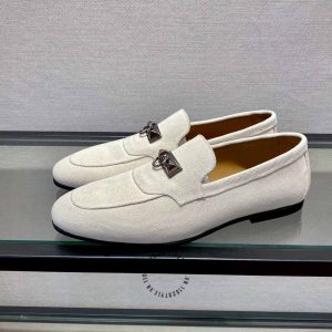 Giày lười Hermes logo cao cấp phiên bản hàng hiệu Like Auth - Hình ảnh 2