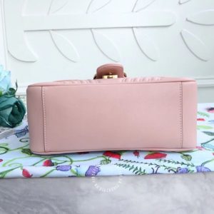Túi xách đeo chéo Gucci nữ màu hồng replica 1:1 chính hãng - Ảnh 8