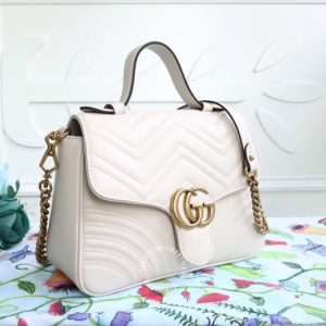 Túi xách Gucci nữ da xịn màu trắng phiên bản replica 1:1 - Ảnh 2