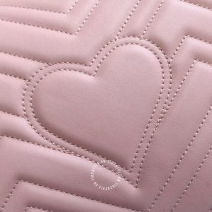 Túi xách đeo chéo Gucci nữ màu hồng replica 1:1 chính hãng - Ảnh 6