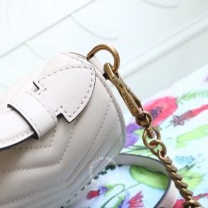 Túi xách Gucci nữ da xịn màu trắng phiên bản replica 1:1 - Ảnh 6