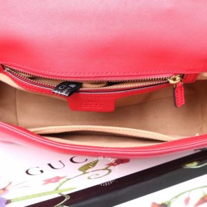 Túi xách Gucci nữ màu đỏ logo GG rep 1:1 chính hãng - Hình ảnh 7