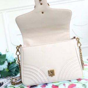 Túi xách Gucci nữ da xịn màu trắng phiên bản replica 1:1 - Ảnh 4