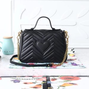 Túi xách đeo chéo Gucci nữ màu đen logo GG hàng hiệu cao cấp - Hình ảnh 3