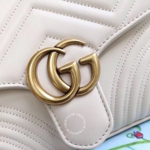 Túi xách Gucci nữ da xịn màu trắng phiên bản replica 1:1 - Ảnh 5
