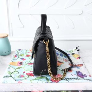 Túi xách đeo chéo Gucci nữ màu đen logo GG hàng hiệu cao cấp - Hình ảnh 6