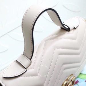 Túi xách Gucci nữ da xịn màu trắng phiên bản replica 1:1 - Ảnh 7