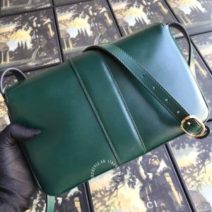 Túi xách Gucci nữ da thật màu xanh logo GG phiên bản hàng hiệu - Hình ảnh 4