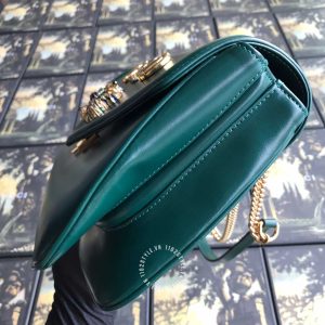 Túi xách đeo chéo Gucci nữ màu xanh logo hàng hiệu cao cấp - Ảnh 8