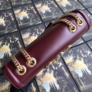 Túi xách Gucci đỏ đô logo kim loại cao cấp hàng hiệu nữ màu - Hình ảnh 6