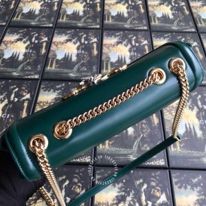 Túi xách đeo chéo Gucci nữ màu xanh logo hàng hiệu cao cấp - Ảnh 6