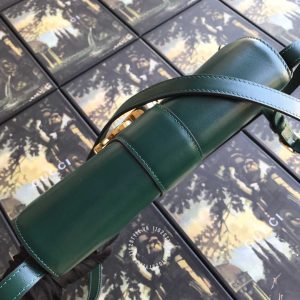 Túi xách Gucci nữ da thật màu xanh logo GG phiên bản hàng hiệu - Hình ảnh 6