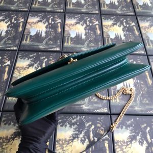 Túi xách đeo chéo Gucci nữ màu xanh logo hàng hiệu cao cấp - Ảnh 9