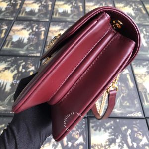 Túi xách Gucci đỏ đô logo kim loại cao cấp hàng hiệu nữ màu - Hình ảnh 8